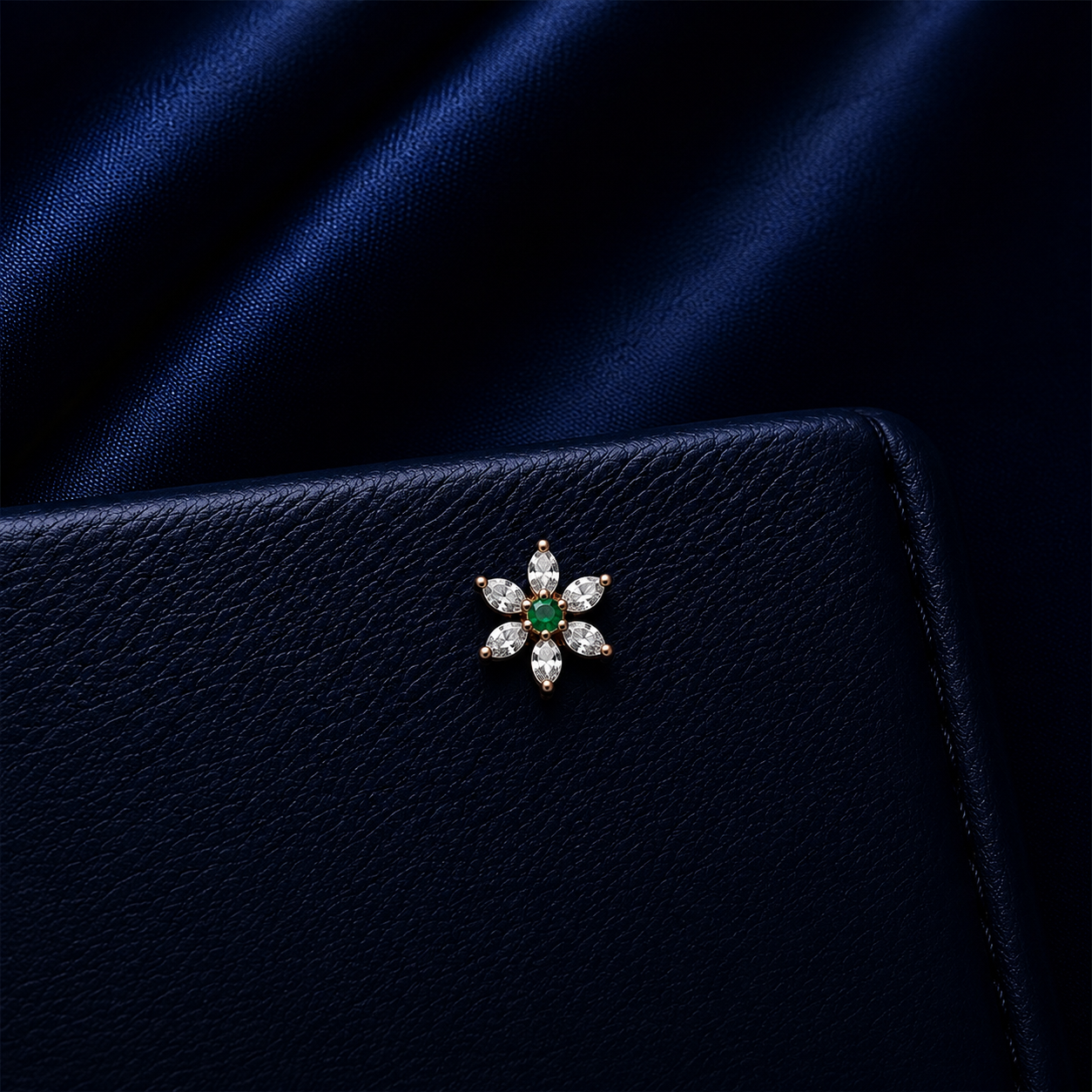 Flower  Silver Nose Pin