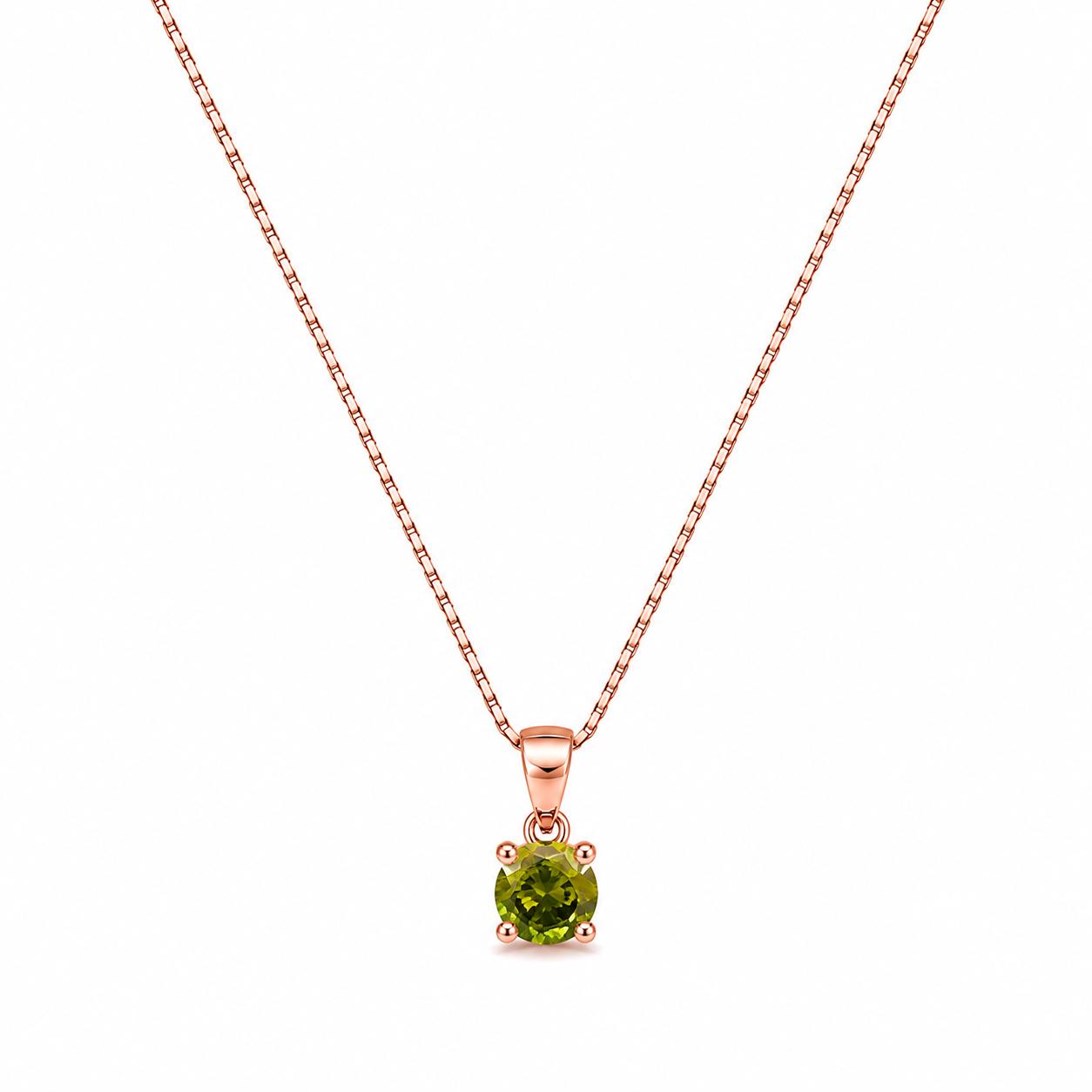 Green stone silver Pendant