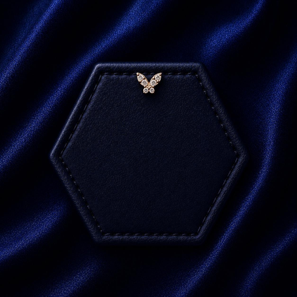 Butterfly Diamond Nose Pin