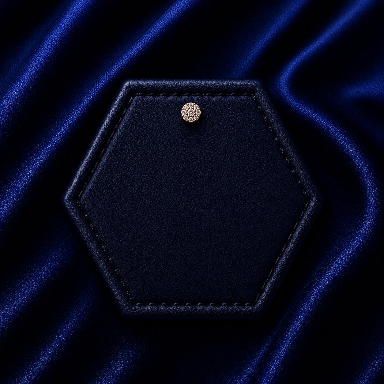 Round Diamond Nose Pin