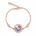 Tree-shaped multi-color   bracelet