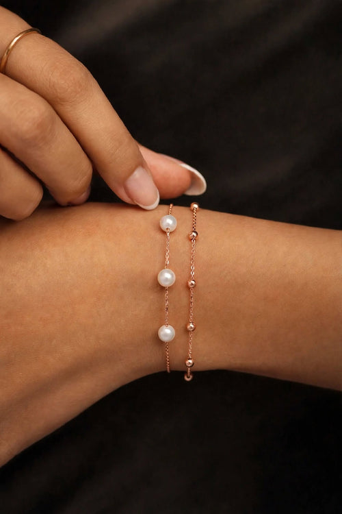 Duo Pearl Strand Bracelet